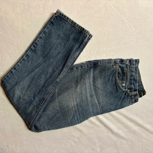 Vintage Ralph Lauren Dark Blue Bootcut Jeans - Picture 4 of 8